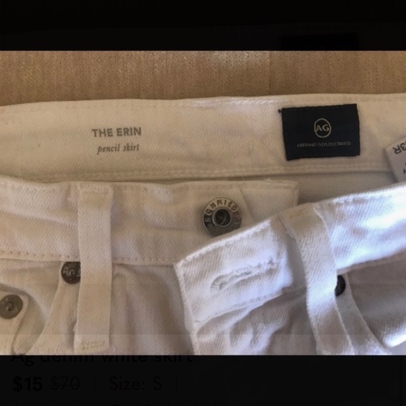 Ag denim white skirt - Picture 5 of 5